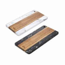 Cutting board Quttin Marble Acacia 15 x 30 cm (10 Units)