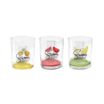 Set of glasses Home Style Summer Fruits 280 ml 3 Pieces (6 Units)