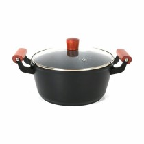 Casserole avec Couvercle en Verre Quttin Doha 34 X 24 X 13 CM (4 Unités)