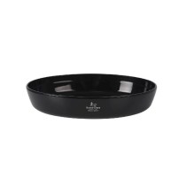 Oven Dish Santa Clara Silicone Borosilicate Glass Oval 35 x 24 x 6,5 cm (2 Units)