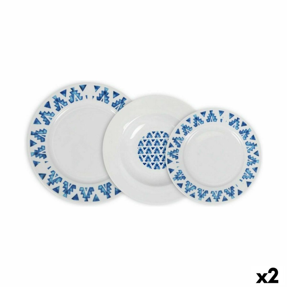 Dinnerware Set La Mediterránea Marvin Circular 12 Pieces (2 Units)