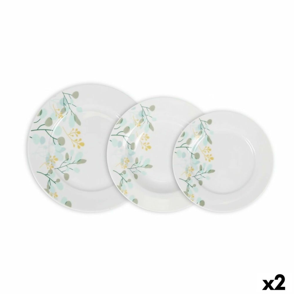 Dinnerware Set La Mediterránea Rivoli Circular 18 Pieces (2 Units)