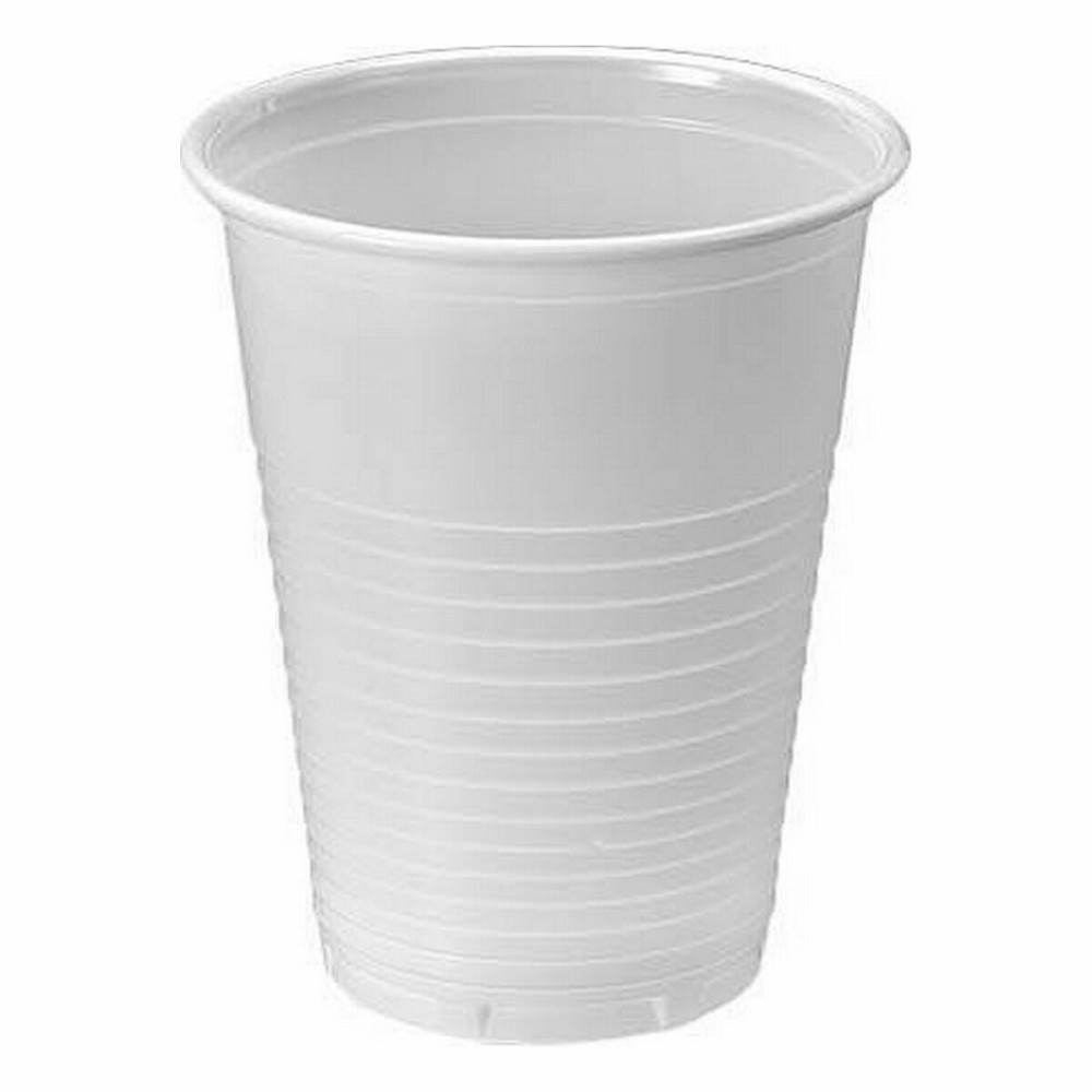 Set of reusable glasses Algon White 50 Pieces 200 ml (18 Units)