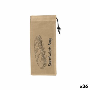 Ensemble de sacs alimentaires réutilisables Quttin Porte-Goûters TNT (Non Woven) 3 Pièces 13 x 30 cm (36 Unités)