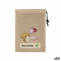 Ensemble de sac alimentaire réutilisable Quttin TNT (Non Woven) 44,5 x 29,5 cm (24 Unités)