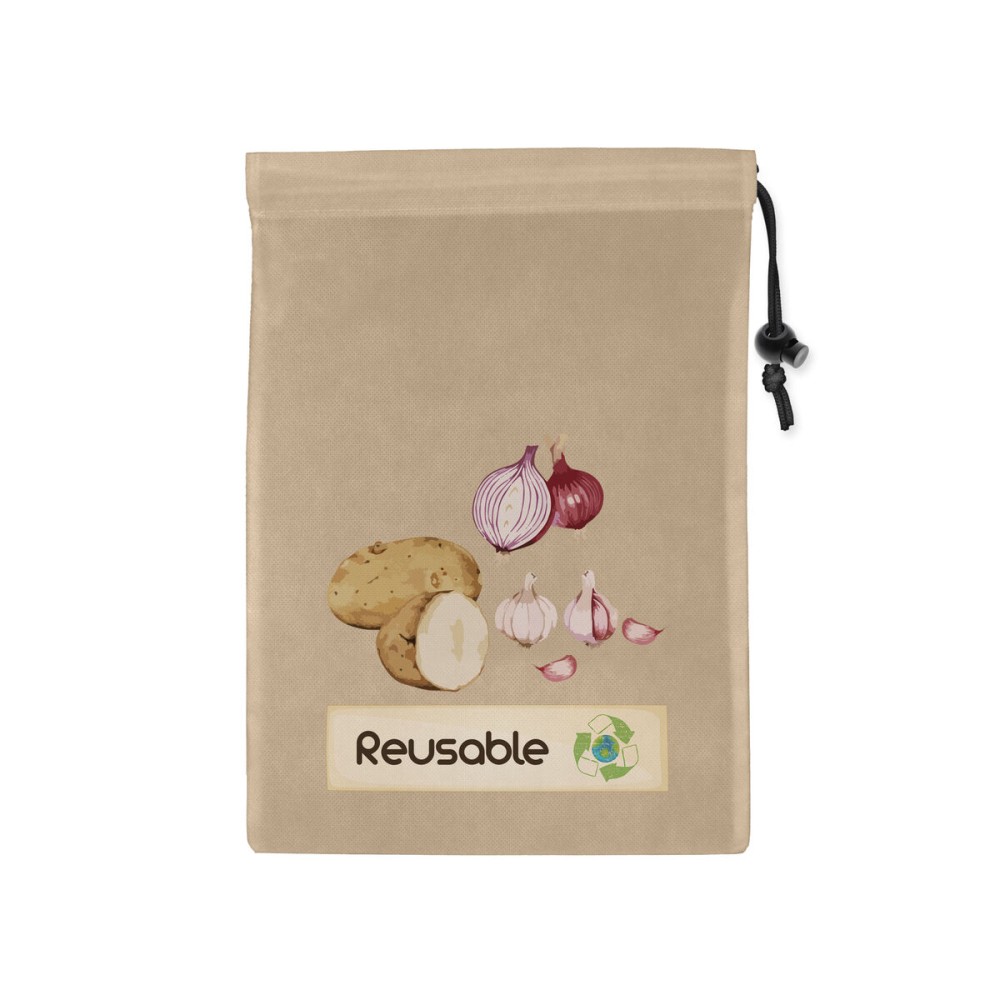 Ensemble de sac alimentaire réutilisable Quttin TNT (Non Woven) 44,5 x 29,5 cm (24 Unités)