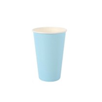 Set de Verres Algon Produits à usage unique Carton Bleu 7 Pièces 450 ml (16 Unités)