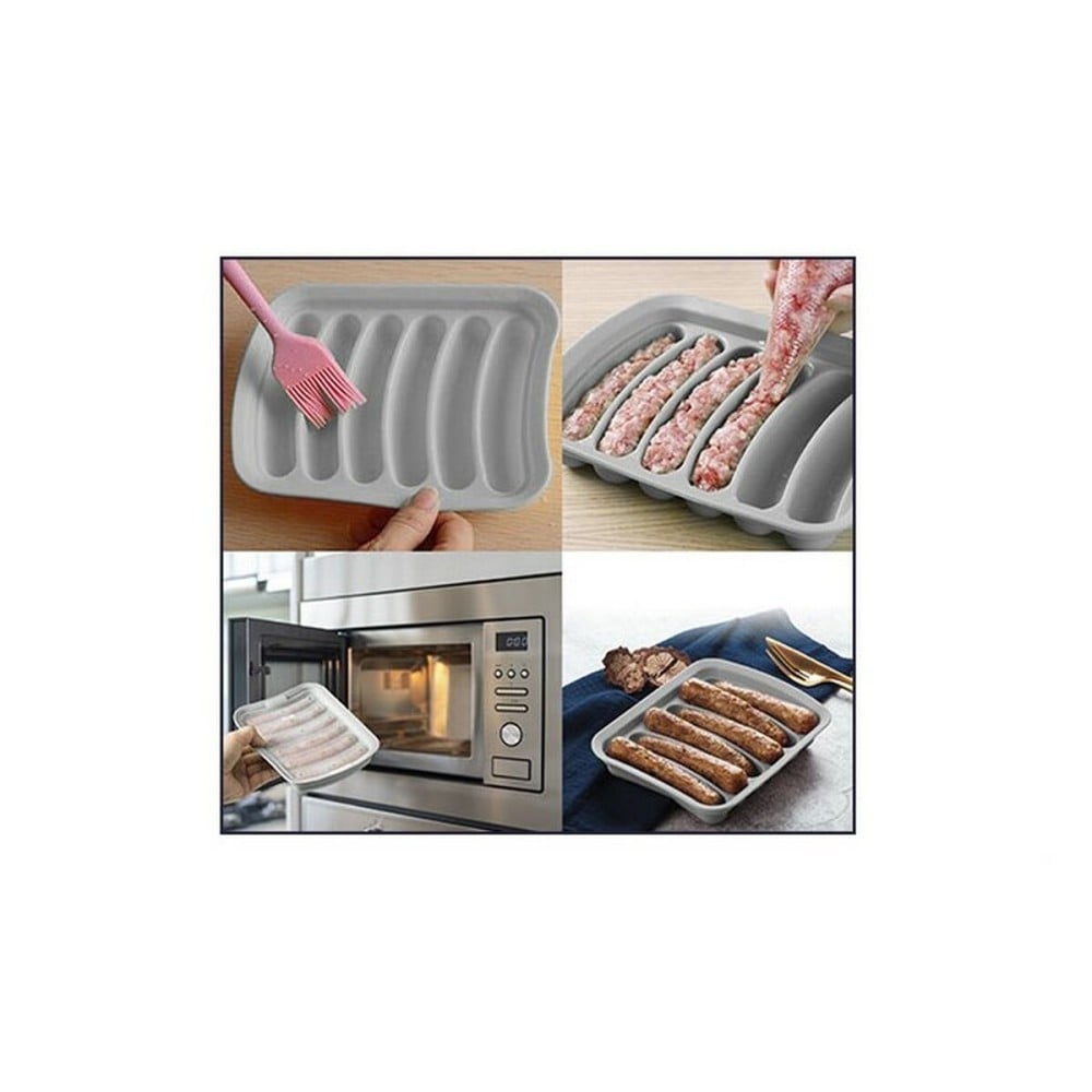 Sausage mould Quttin Microwave Silicone 17 X 18 cm (24 Units)