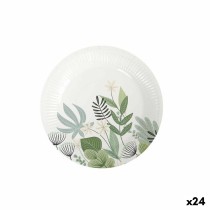 Service de vaisselle Algon Produits à usage unique Carton Floral 10 Pièces 20 cm (24 Unités)