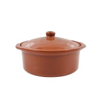 Saucepan Azofra With lid Baked clay 24,5 x 23 x 16,7 cm (3 Units)