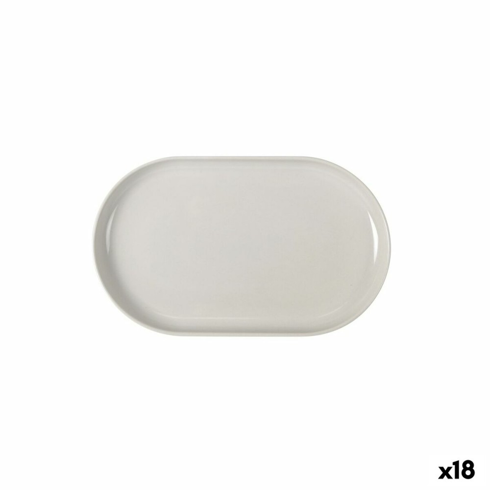 Plateau apéritif La Mediterránea Ivory Oblongue 25 x 15 x 2,2 cm (18 Unités)