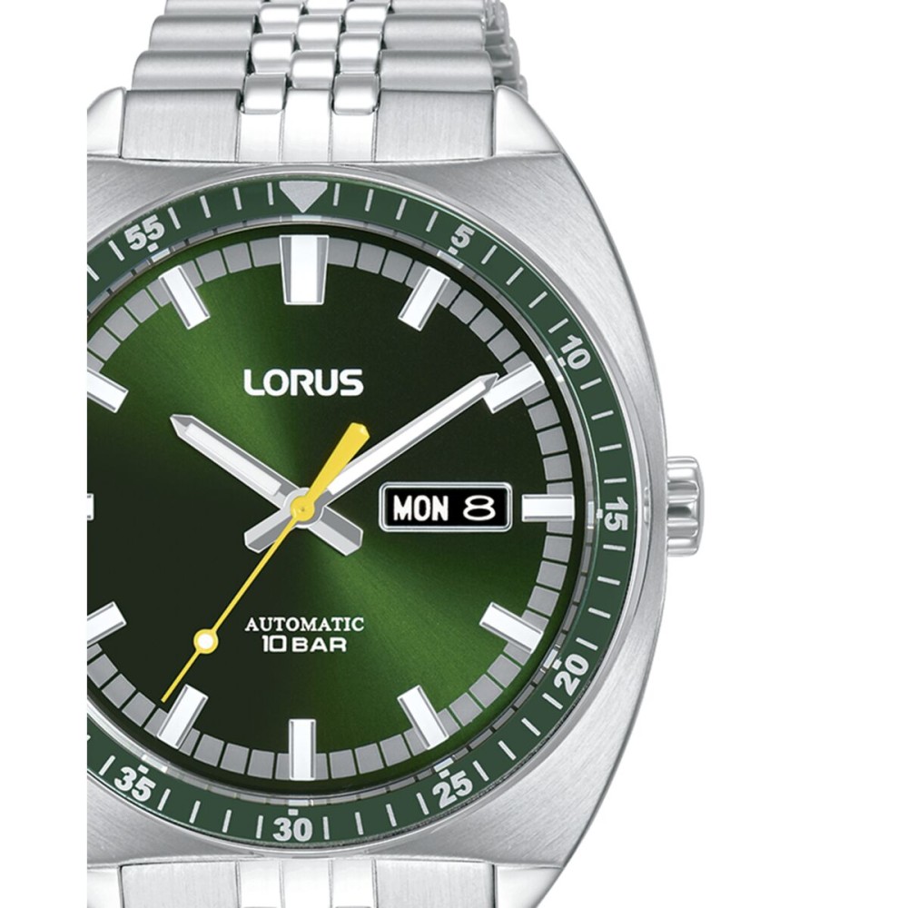 Herrenuhr Lorus RL443BX9 grün Silberfarben