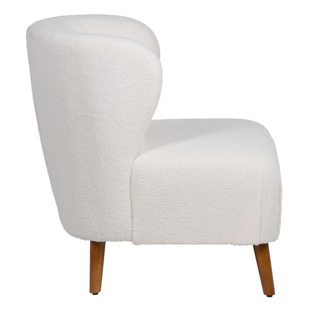 Fauteuil 72 x 78 x 82 cm Bois d'hévéa Blanc