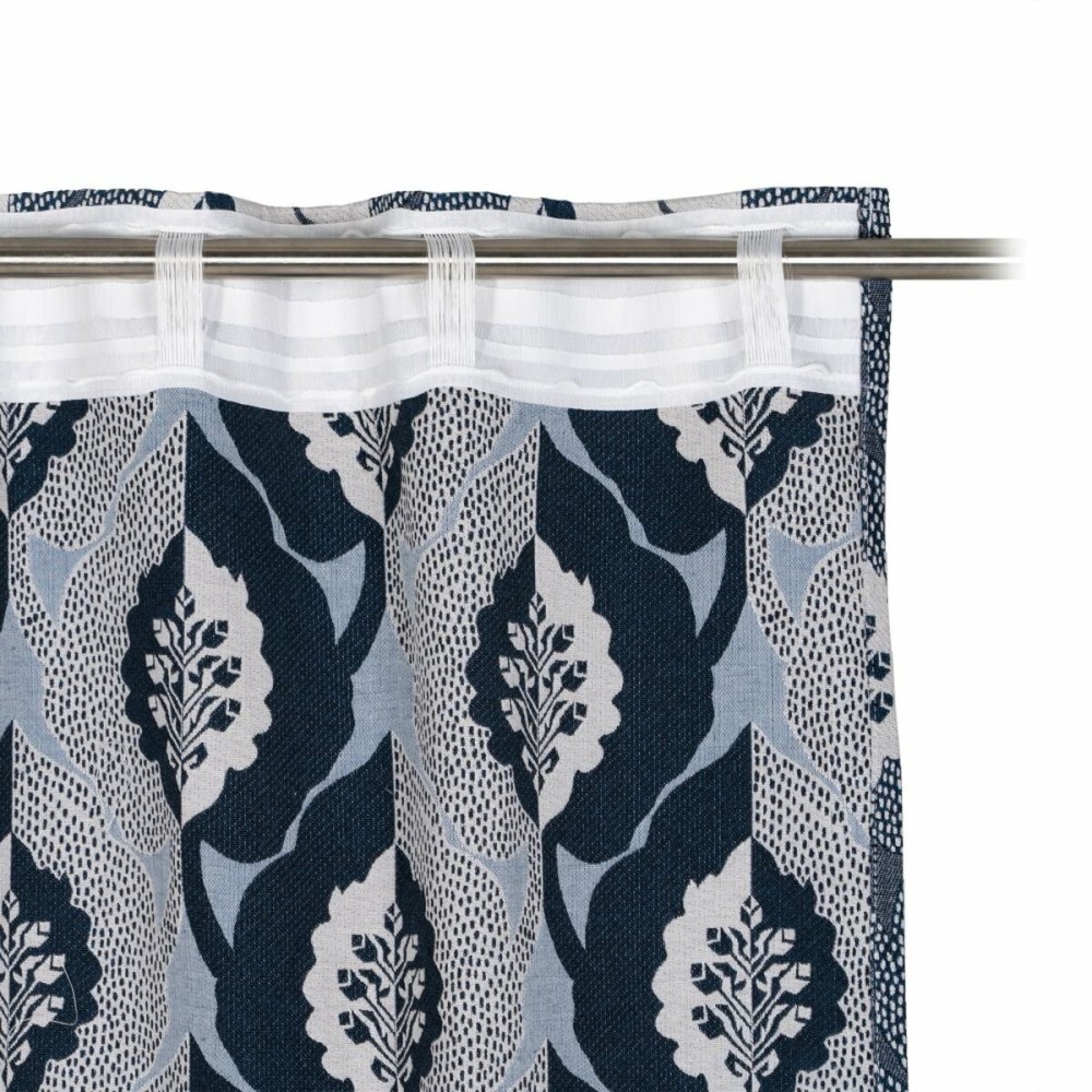 Curtain Blue Multicolour 140 x 1 x 260 cm