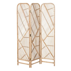 Spanische Wand natürlich Rattan 120 x 4 x 168,5 cm