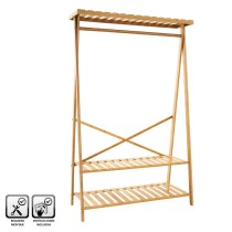 Coat Rack Natural Bamboo 100 x 43 x 160 cm