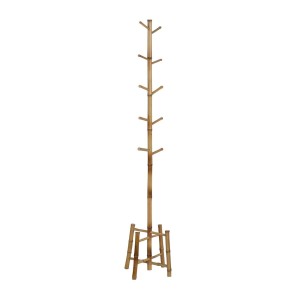 Coat rack Natural Bamboo 36 x 36 x 162 cm