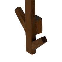 Coat Rack Brown Mango wood 23 x 7 x 123 cm