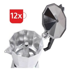 Italienische Kaffeemaschine Haeger Moka Aluminium