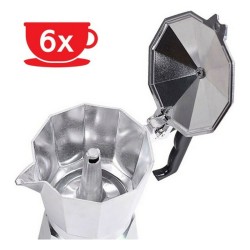 Italienische Kaffeemaschine Haeger Moka Aluminium