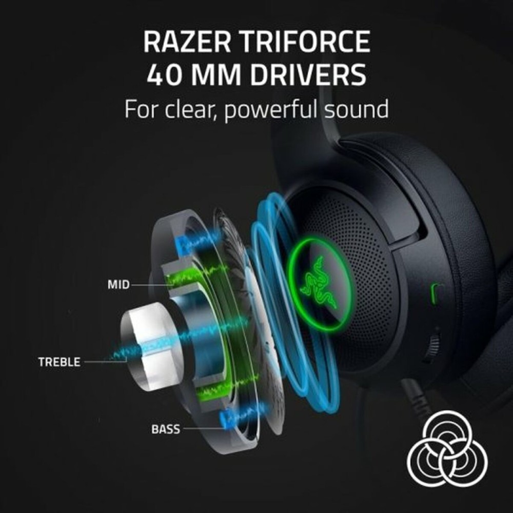 Power Cord Razer Black Multicolour 2 m