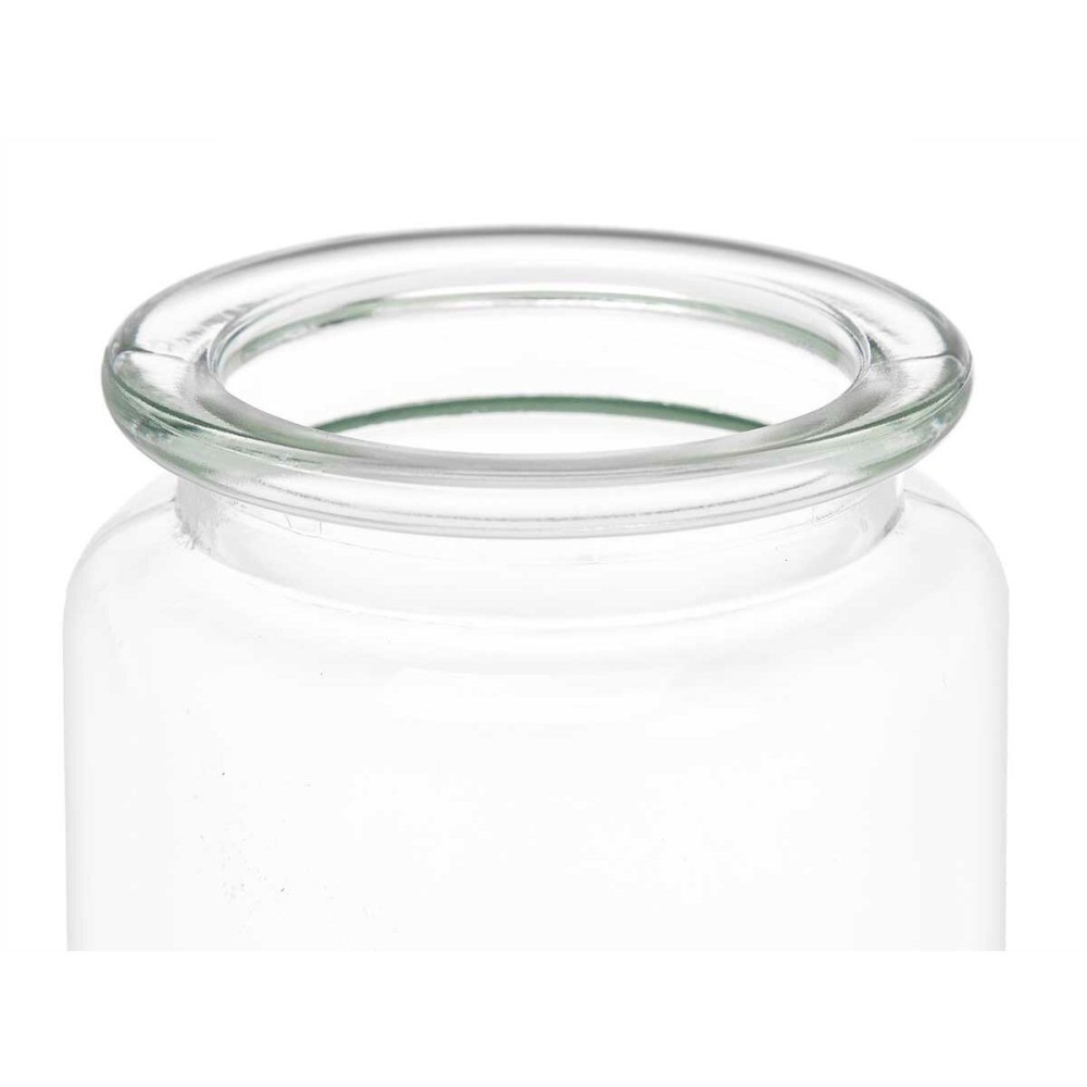 Bocal Transparent verre 250 ml 8 x 13 x 8 cm (24 Unités) Avec couvercle