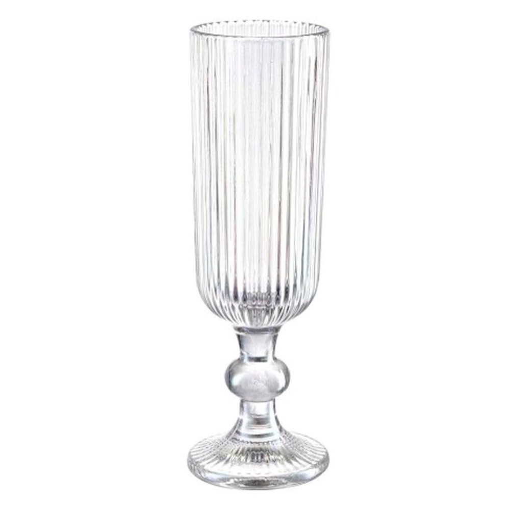 Coupe de champagne Rayures Transparent verre 160 ml (6 Unités)