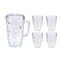 Jug Set Transparent Plastic (12 Units)