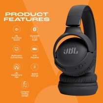 Casque JBL TUNE 520BT BK Noir