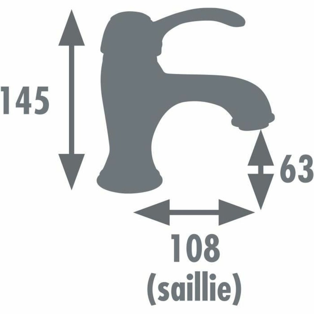 Mitigeur Rousseau GLENAN Argenté