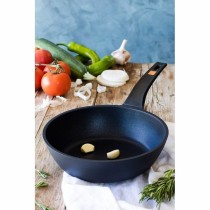 Sauteeing pan BRA A271124 Ø 24 cm Black Aluminium (1 Unit)