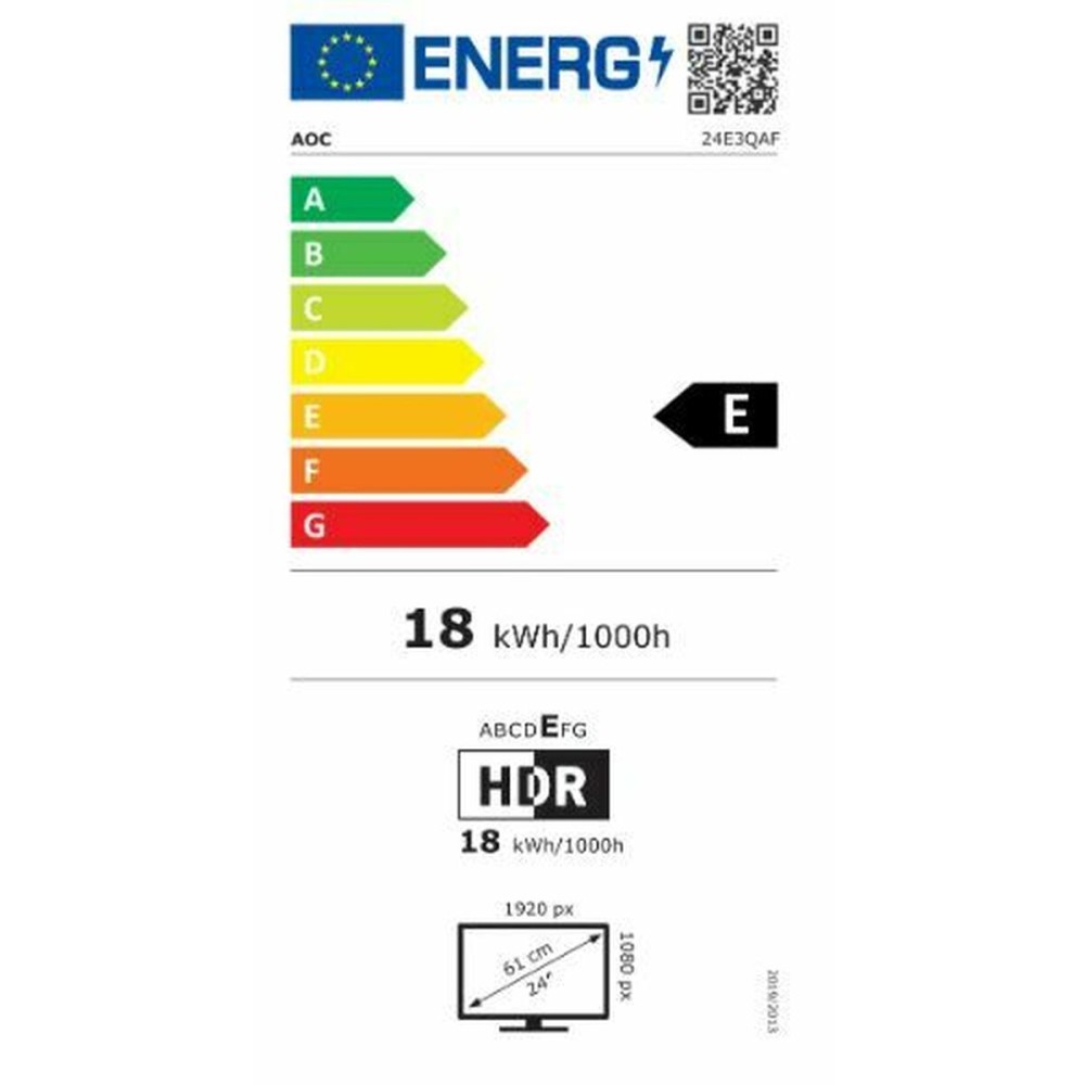 Écran AOC 24E3QAF 24" 75 Hz