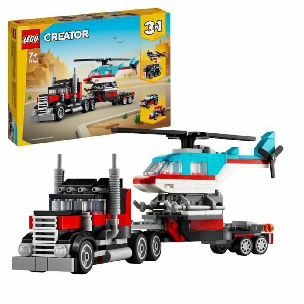 Set de construction Lego 31146 Creator Platform Truck with Helicopter Multicouleur