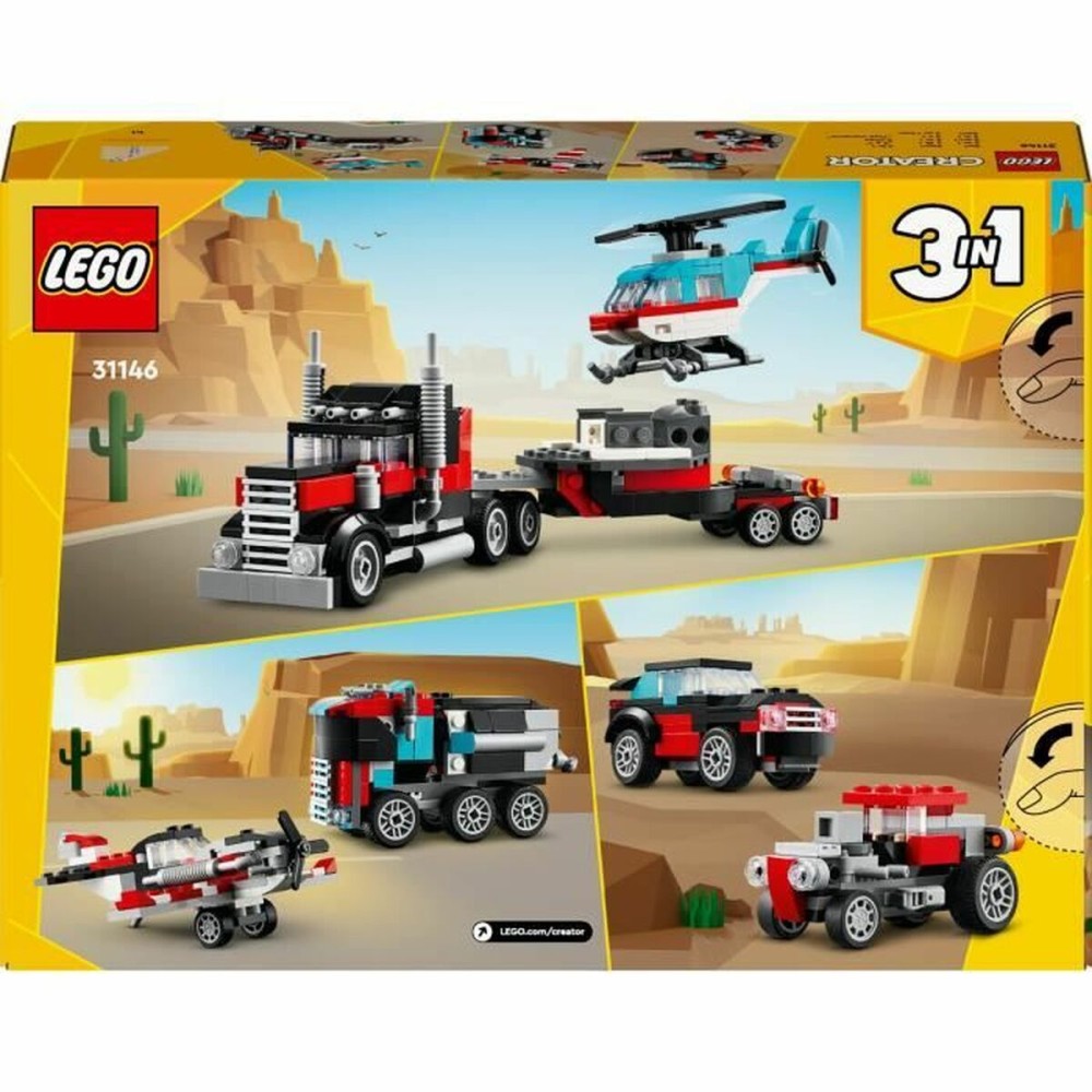 Konstruktionsspiel Lego 31146 Creator Platform Truck with Helicopter Bunt