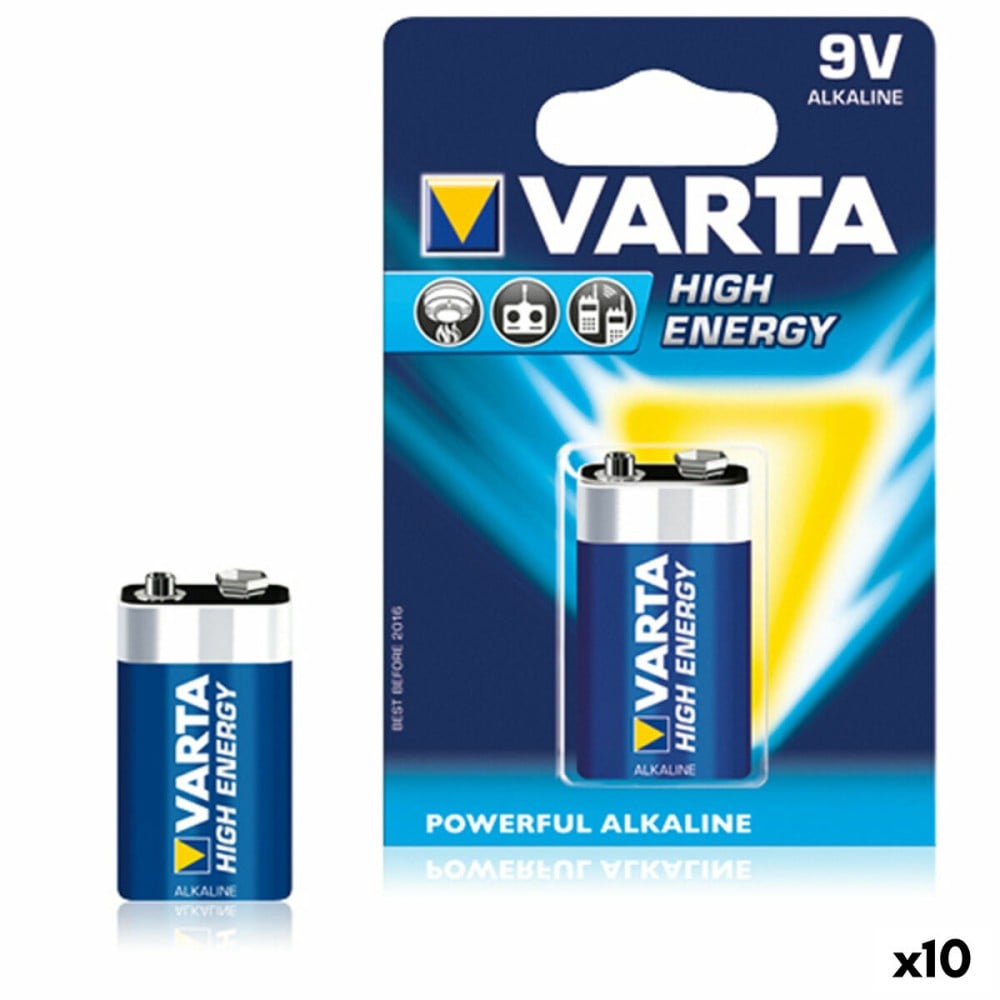 Pile Varta 6LR61 9V 9 V 580 mAh 1,5 V (10 Unités)