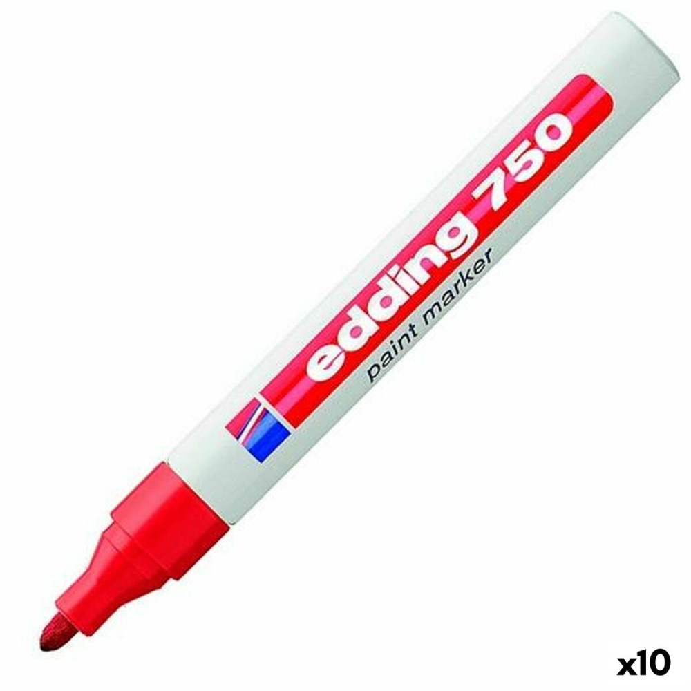 Permanent marker Edding 750 Red (10 Units)