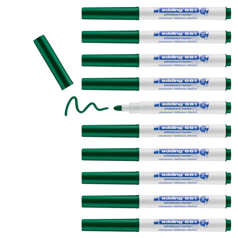 Whiteboard marker Edding 661 Green (10 Units)