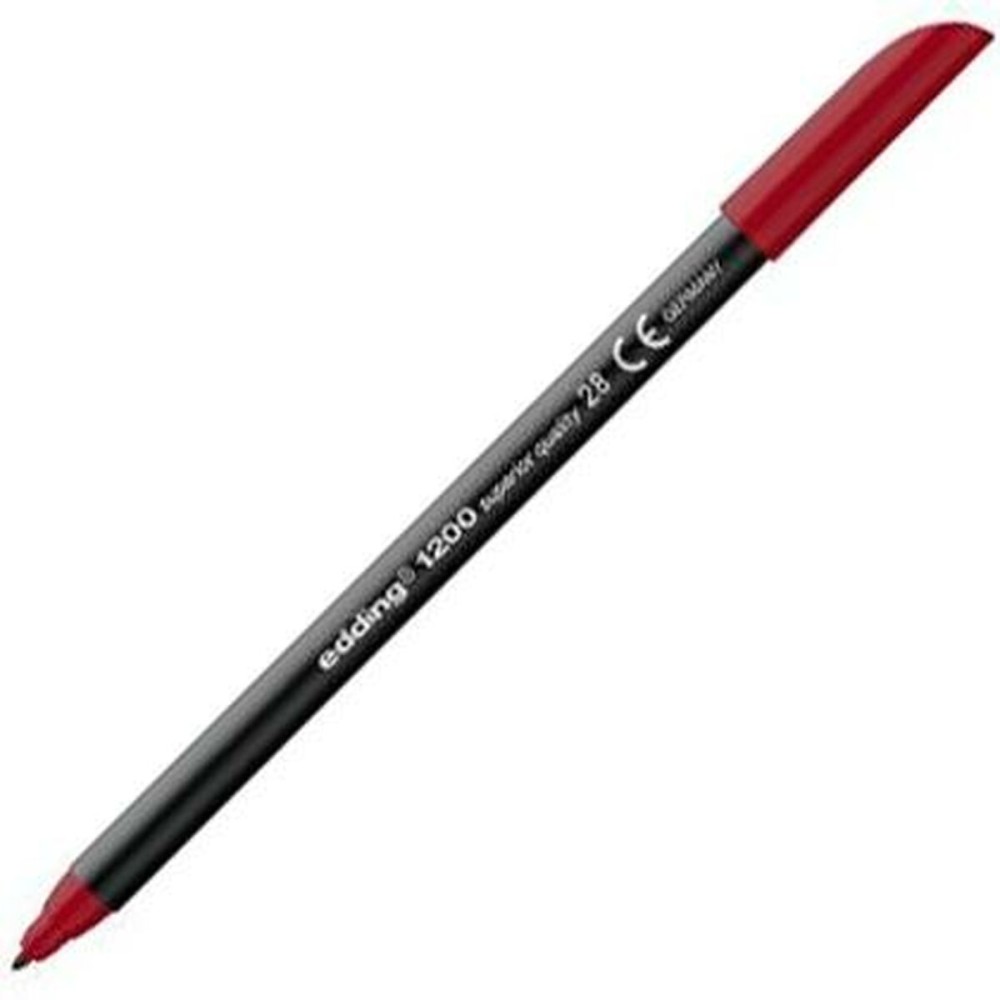 Felt-tip pens Edding 1200 Dark Red (5 Units)