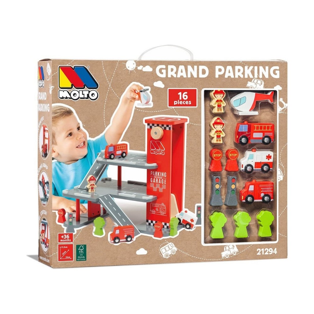 Car park with Cars Moltó Grand Parking 16 Pieces