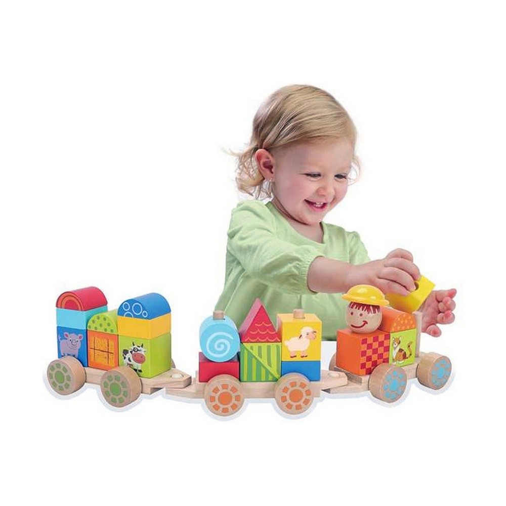 Baby toy Moltó Happy Train 23 Pieces