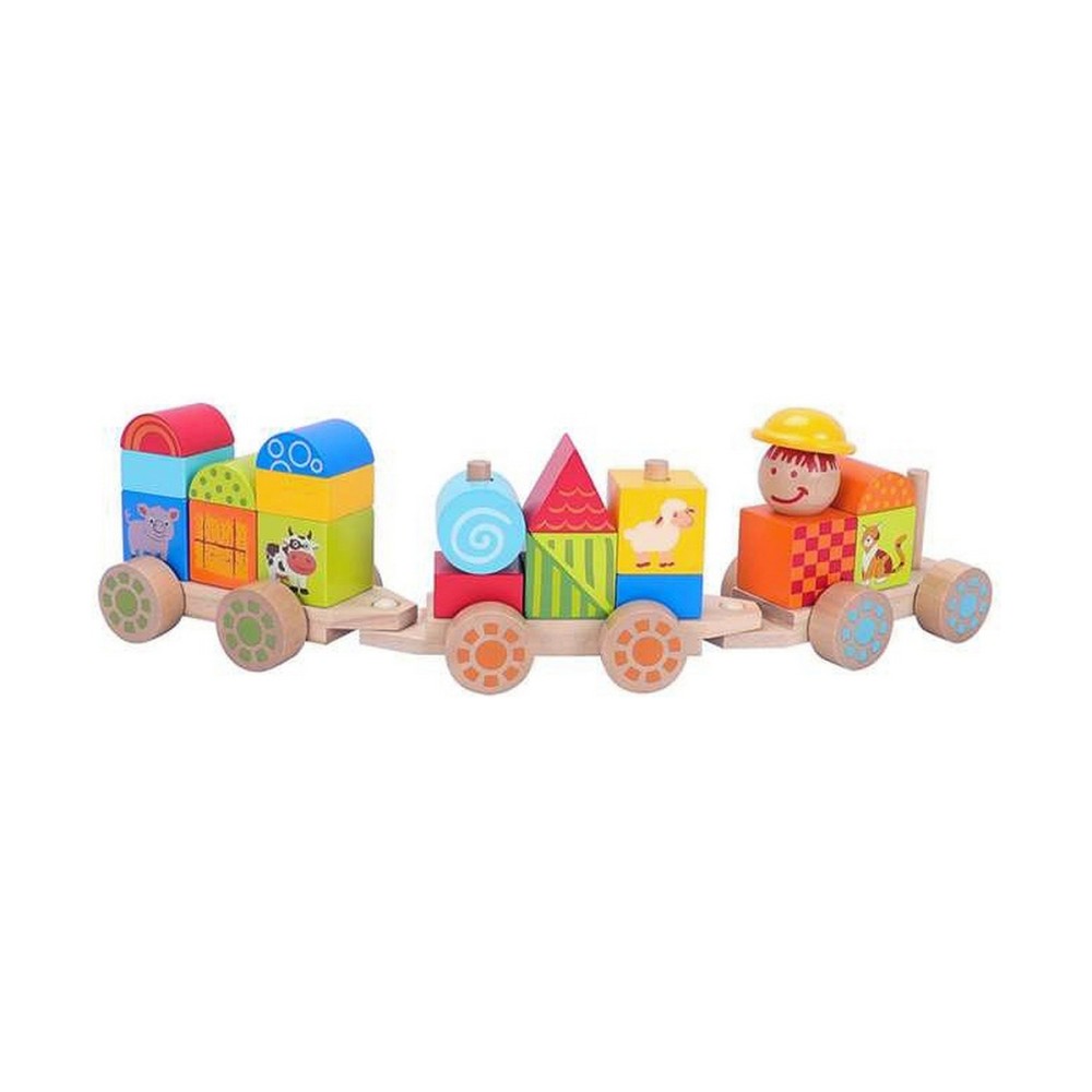 Baby toy Moltó Happy Train 23 Pieces