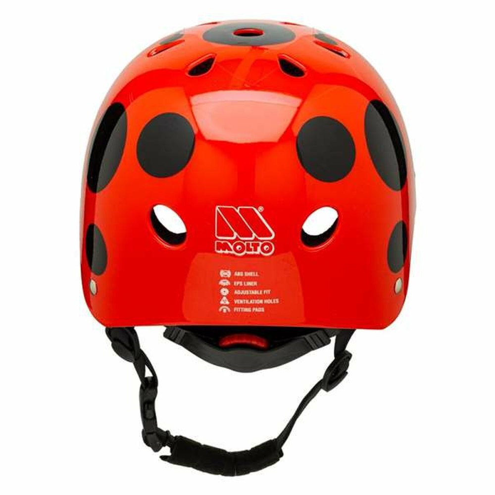 Casque de Cyclisme pour Enfants Moltó Rouge Coccinelle 26 x 21 x 16,5 cm