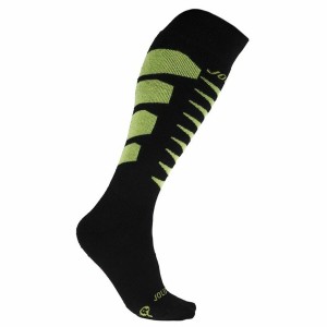 Chaussettes Joluvi Thermolite Ski Pro Jaune 2 Unités Noir