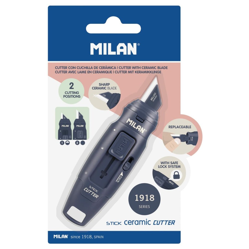 Cutter Milan Stick Serie 1918 aus Keramik Marineblau