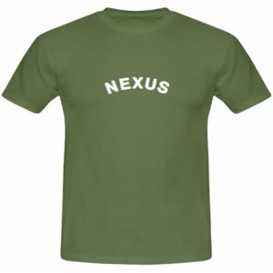 Herren Kurzarm-T-Shirt Nexus PALAU Weiß Braun grün