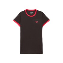 Damen Kurzarm-T-Shirt Nexus CAMIGUIN Schwarz Rot