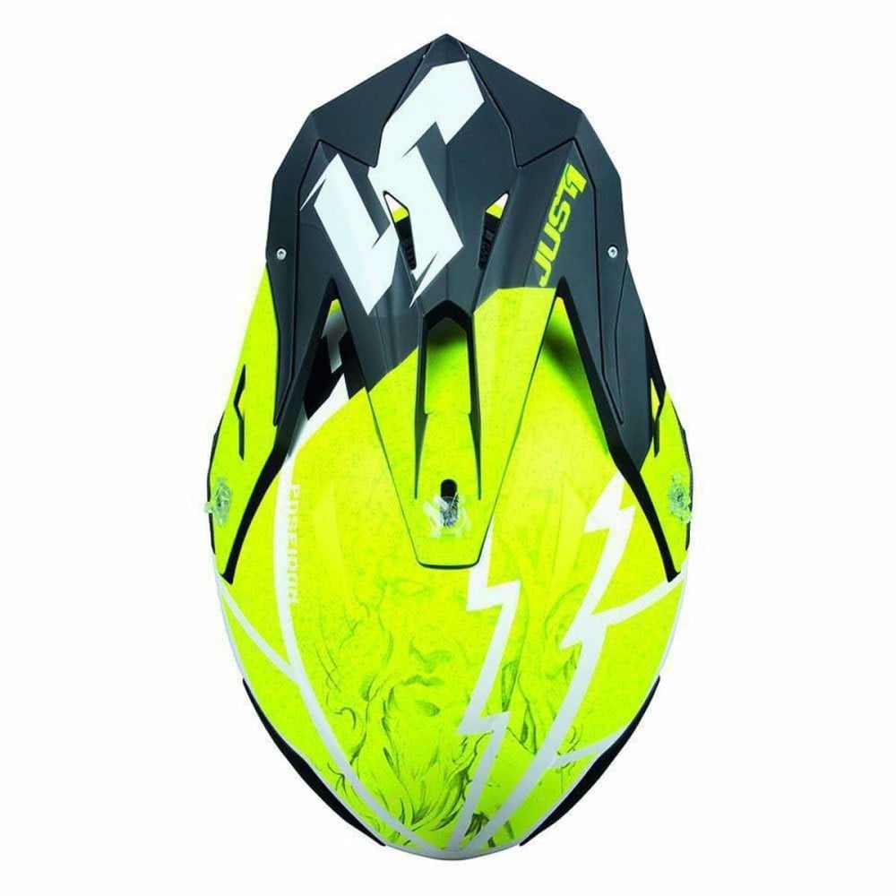 Casque intégral Just1 J-18 F HEXA Noir Blanc