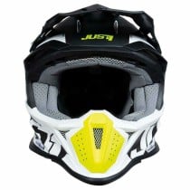 Casque intégral Just1 J-18 F HEXA Noir Blanc