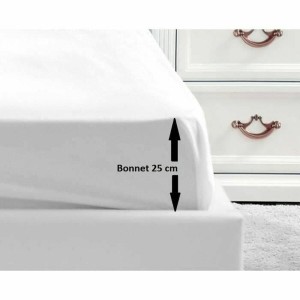 Fitted bottom sheet Lovely Home White 140 x 190 cm