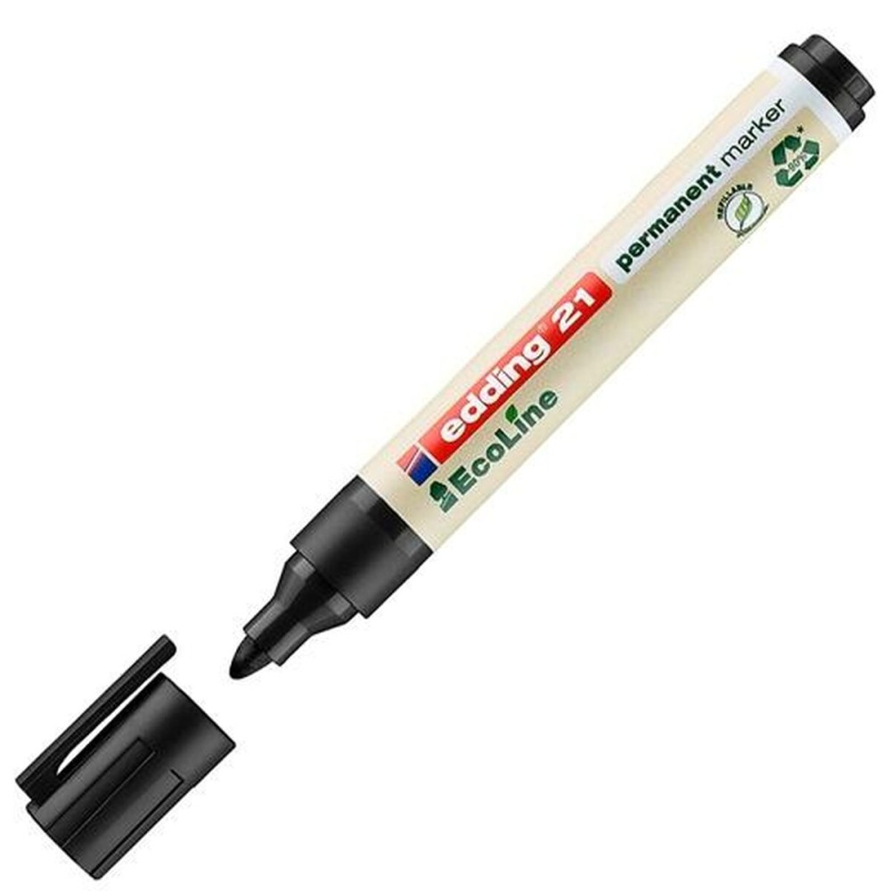 Dauermarker Edding 21 Ecoline Schwarz (10 Stück)